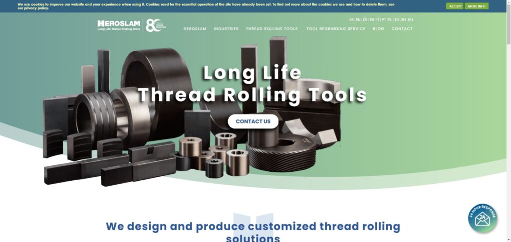 Thread rolling die manufacturers:Heroslam S.A.L.